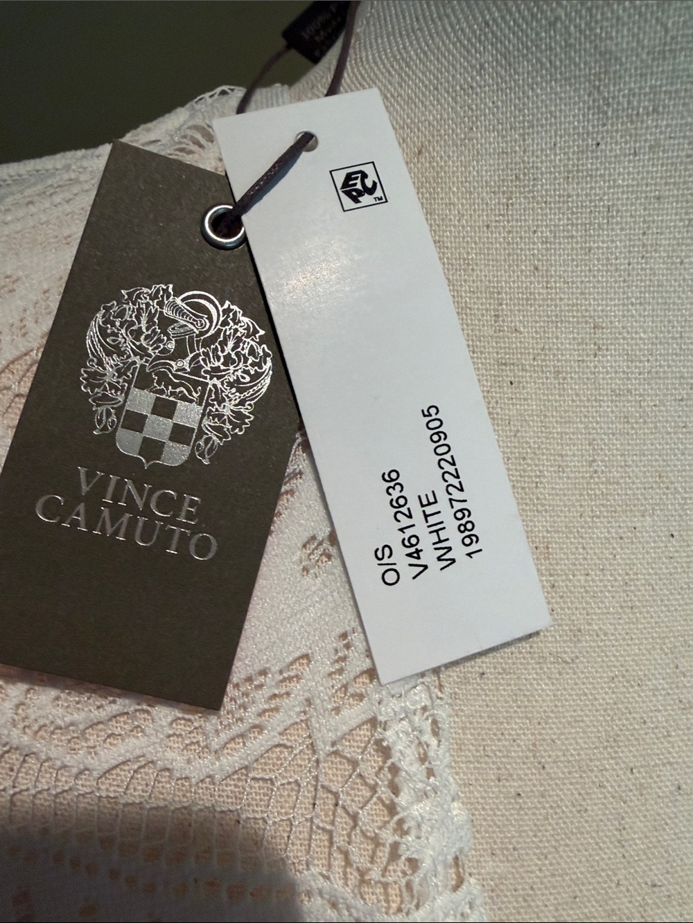 Vince Camuto Ivory Floral Lace Open-Front Cover-Up - Picture 5 of 11
